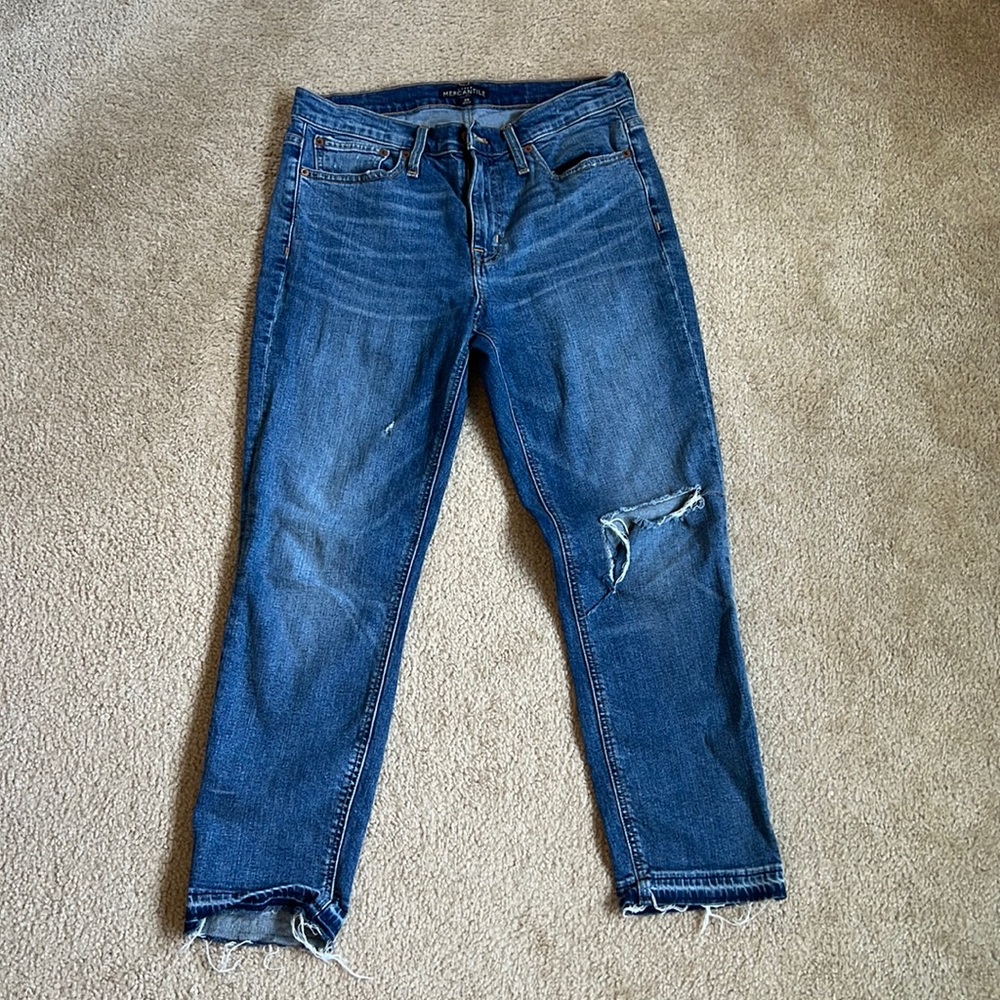J.Crew Mercantile Distressed Jeans